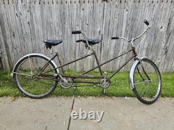 Schwinn Twinn Vintage Brown Step Thru Tandem Bicycle
