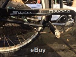 Schwinn Typhoon Bicycle Bike / Antique / Black / Vintage /collectable Beautiful
