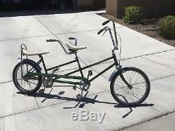 Schwinn Vintage 1968 Mini Twinn Sting Ray Tandem Green Bicycle Schwinn USA