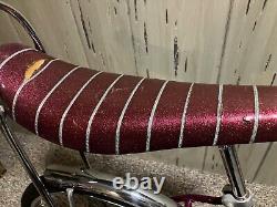 Schwinn Vintage 1969 Purple Girls Schwinn Stardust Sting-Ray Bicycle Slick Tire