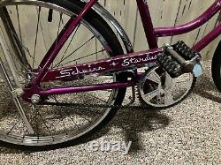 Schwinn Vintage 1969 Purple Girls Schwinn Stardust Sting-Ray Bicycle Slick Tire