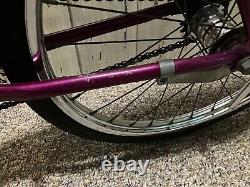 Schwinn Vintage 1969 Purple Girls Schwinn Stardust Sting-Ray Bicycle Slick Tire