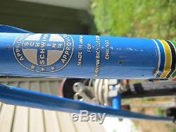 Schwinn Vintage Bike 25 Japan Le Tour Super Lite Blue