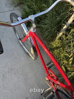 Schwinn Vintage Red Cruiser Bike Steel Frame Classic Bicycle MPN J527778