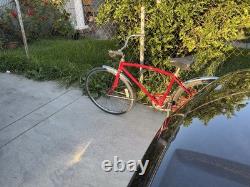 Schwinn Vintage Red Cruiser Bike Steel Frame Classic Bicycle MPN J527778