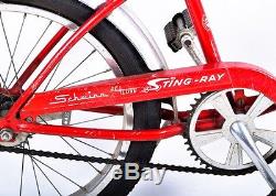 Schwinn Vintage Stingray Deluxe Flamboyant Red Made in Chicago Sting-Ray