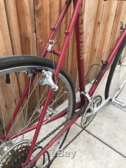 Schwinn Voyageur Touring Bicycle Columbus Tenax 57cm Vintage Burgundy