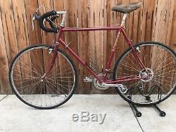 Schwinn Voyageur Touring Bicycle Columbus Tenax 57cm Vintage Burgundy