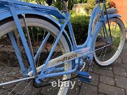 Schwinn Woman's Bicycle Vintage 1951 Starlet Springer Light Blue Rebuild