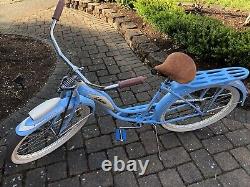 Schwinn Woman's Bicycle Vintage 1951 Starlet Springer Light Blue Rebuild