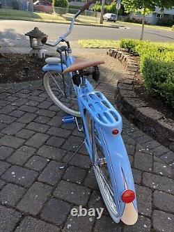 Schwinn Woman's Bicycle Vintage 1951 Starlet Springer Light Blue Rebuild