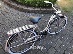 Schwinn Woman's Bicycle Vintage 1952 Rebuild Black & Pink