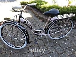 Schwinn Woman's Bicycle Vintage 1952 Rebuild Black & Pink