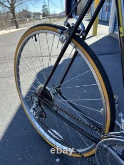 Schwinn World Sport Vintage Racing Bike Black Steel Frame Caliper Brakes