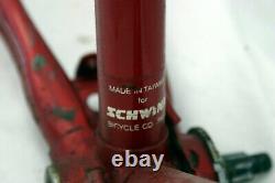 Schwinn World Tourist Red Vintage Road Bike Frame S 46cm 27 BB Steel Charity