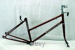 Schwinn World Tourist Red Vintage Road Bike Frame S 46cm 27 BB Steel Charity