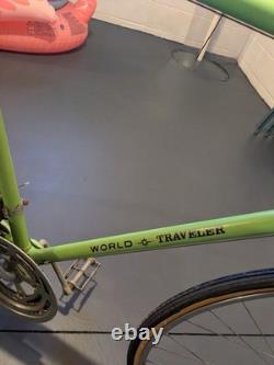 Schwinn World Traveler Vintage Racing Bike Green Steel Frame