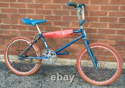 Schwinn bmx bicycle vintage Blue Competition Scrambler