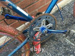 Schwinn bmx bicycle vintage Blue Competition Scrambler