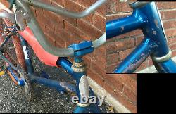 Schwinn bmx bicycle vintage Blue Competition Scrambler