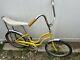 Schwinn'lil Chik' Original Yellow Groovy Banana Seat Bike Vintage