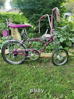 Schwinn stingray'GRAPE KRATE' 68 slik springer drum brake vintage muscle bike