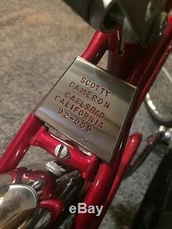 Scotty Cameron Personal Collection Red SCP Vintage Schwinn Bicycle With COA