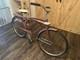 Sears Vintage Red Beach Cruiser Bicycle With Tank, Fenders, Steel Frame