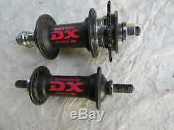 Shimano MX DX Black Hubs 36 Hole Bmx Race Racing Schwinn Bicycle Vintage