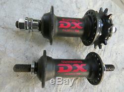 Shimano MX DX Black Hubs 36 Hole Bmx Race Racing Schwinn Bicycle Vintage