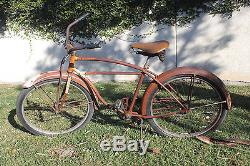 Straight Bar Schwinn 1953 26 Skip Tooth Vintage Balloon Tire Bicycle
