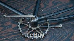 TOC Bicycle FRAME CRANK FORK Vintage Prewar Wood Wheel Bike Schwinn Miami Fauber