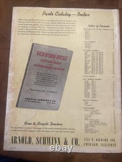 Two (2) Vintage 1941 SCHWINN BICYCLE Catalogs. One NOS. (NJ)