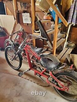 Two Schwinn Stingray OCC Orange County Chopper Bicycle (Red) (Vintage)