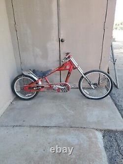 Two Schwinn Stingray OCC Orange County Chopper Bicycle (Red) (Vintage)