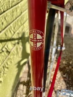 UPDATE! VTG 1971 Chromoly Schwinn Super Sport Road Bicycle Brooks 24 Red Beauty