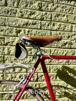 UPDATE! VTG 1971 Chromoly Schwinn Super Sport Road Bicycle Brooks 24 Red Beauty