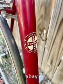 UPDATE! VTG 1971 Chromoly Schwinn Super Sport Road Bicycle Brooks 24 Red Beauty