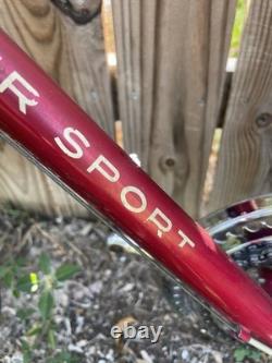 UPDATE! VTG 1971 Chromoly Schwinn Super Sport Road Bicycle Brooks 24 Red Beauty