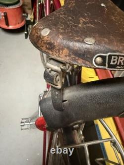 UPDATE! VTG 1971 Chromoly Schwinn Super Sport Road Bicycle Brooks 24 Red Beauty