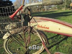VINTAGE 1952 SCHWINN HORNET MENS BICYCLE COMPLETE WithEXTRAS 1ST YR MADE