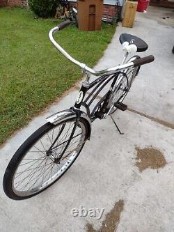 VINTAGE 1967 BLACK SCHWINN TYPHOON BOYS Cruiser 26in