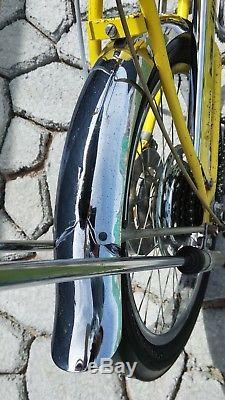 VINTAGE 1973 SCHWINN STINGRAY LEMON PEELER KRATE 5-SPEED BICYCLE disc brake old