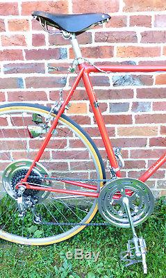 VINTAGE 1973 Schwinn SUPER SPORT Fillet-Brazed Cr-MO Steel Bike Sunset Orange GC