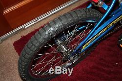Vintage 1980 Schwinn Scrambler Phantom Bmx Blue Bicycle Bike Unrestored