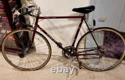 VINTAGE 1980s SCHWINN WORLD SPORT MENS 10 SPEED BICYCLE Burgundy Color New TIRES