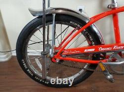 VINTAGE 1998-99 Schwinn Sting-Ray ORANGE KRATE Bicycle COASTER, SO CLEAN