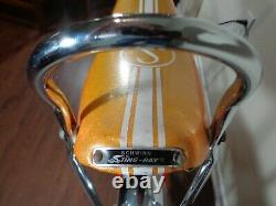 VINTAGE 1998-99 Schwinn Sting-Ray ORANGE KRATE Bicycle COASTER, SO CLEAN