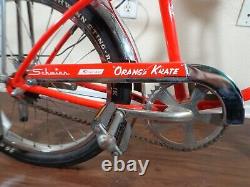 VINTAGE 1998-99 Schwinn Sting-Ray ORANGE KRATE Bicycle COASTER, SO CLEAN! SHIPS