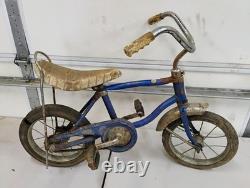 VINTAGE Barn Find SCHWINN LIL TIGER Convertible BICYCLE BLUE ORIGINAL